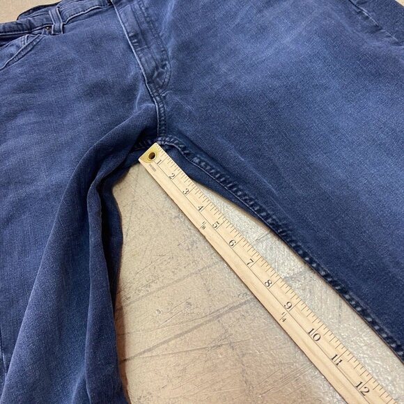 Levis Jeans Mens 38x29 (Fits 37X24) Dark Blue 514 Straight Fit Dark Wash Demin - Picture 5 of 14